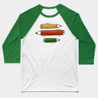 Color Pencils Baseball T-Shirt